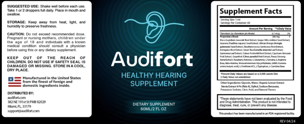 AUDIFORT REVIEWS formulation